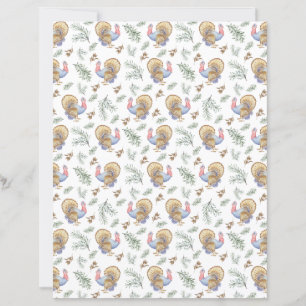 Turkeys Scrapbook Paper