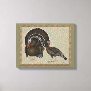 Turkeys Standard Bronze Portrait Canvas Print