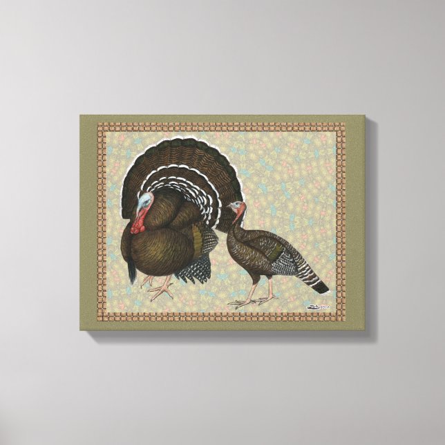Turkeys Standard Bronze Portrait Canvas Print (Front)
