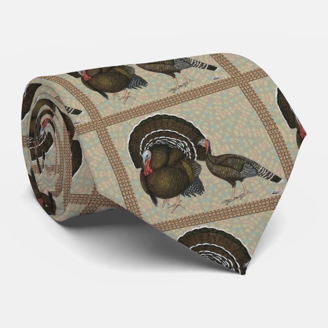 Turkeys Standard Bronze Portrait Tie (Rolled)