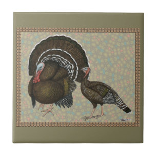 Turkeys Standard Bronze Portrait Tile
