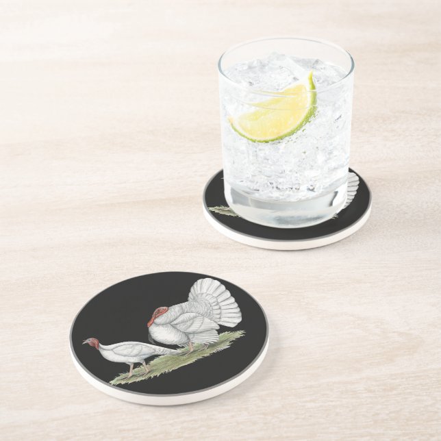 Turkeys White Hollands Coaster (Side)
