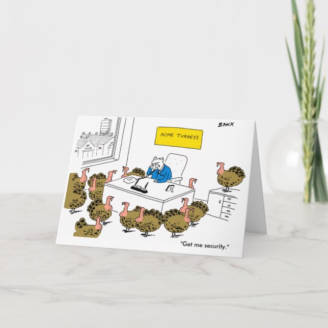 Turkeys Xmas card (Front)