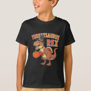 Turkeysaurus Rex Dab Turkey Dino Toddler Boys T-Shirt
