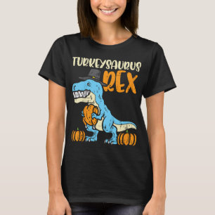 Turkeysaurus Rex Dino Turkey Toddler Boys Thanksgi T-Shirt