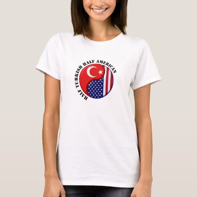 Turkish American Bayan T-Shirt (Front)