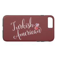 Turkish American Entwined Hearts Cell Phone Case