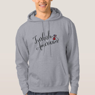 Turkish American Entwined Hearts Hoodie