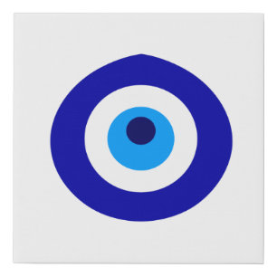 Turkish amulet called Nazar Faux Canvas Print