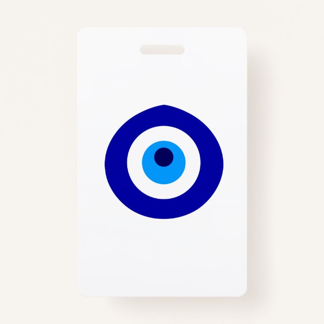 Turkish amulet called Nazar ID Badge (Front)