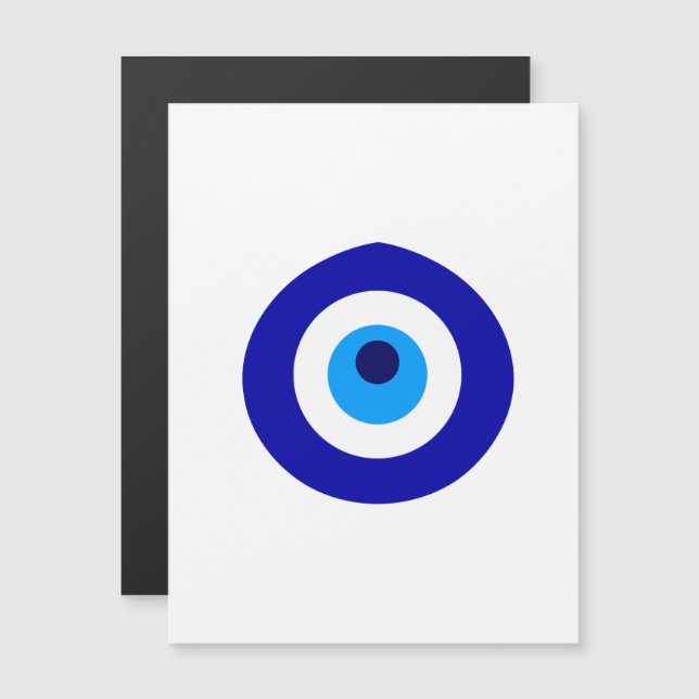 Turkish amulet called Nazar Magnetic Invitation (Front/Back)