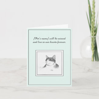 Turkish Angora Sympathy Card