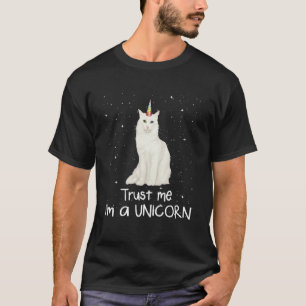 Turkish Angora Trust Me I m A Unicorn  Cat T-Shirt