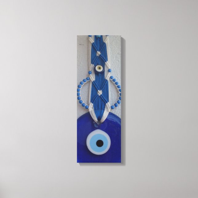 turkish bead glass amulet evil eye Canvas Print (Front)