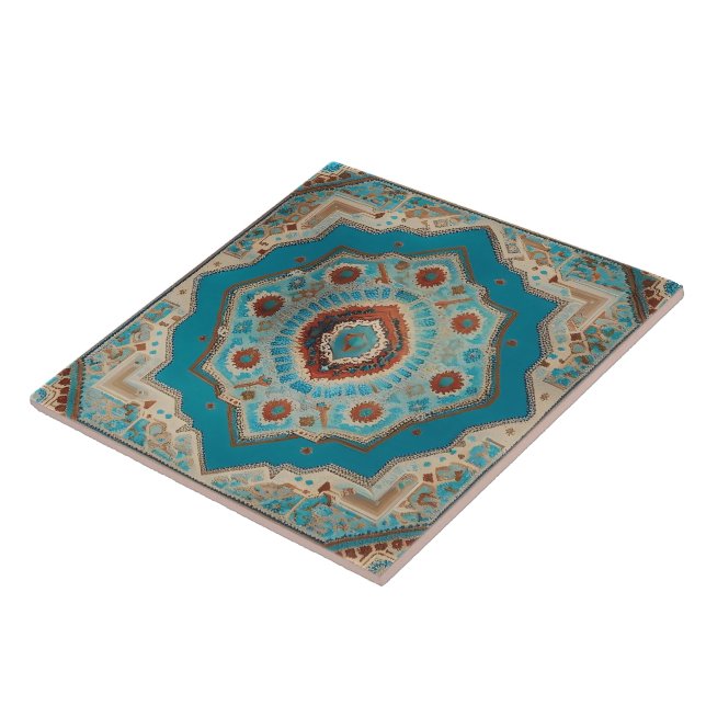 Turkish Beautiful Old Pattern Trendy Collection Tile (Side)