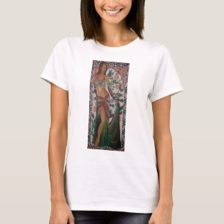 Turkish Belly Dancer With Traditional Art Backgrou T-Shirt
