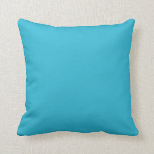  Turkish blue - Solid colour teal aqua blue Cushion