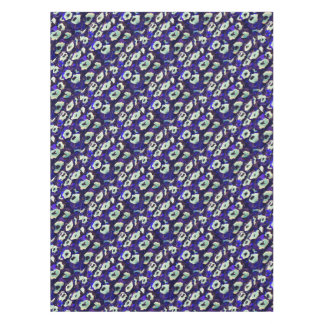 Turkish Boncuk Eye Shaped Amulet Bizarre Art Tablecloth