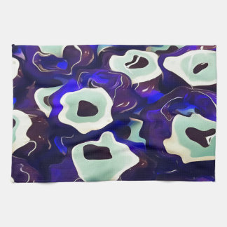 Turkish Boncuk Eye Shaped Amulet Bizarre Art Tea Towel