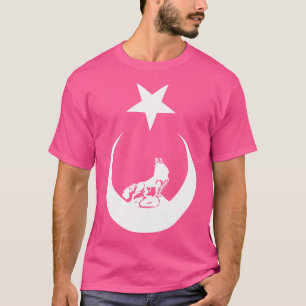 Turkish Bozkurt Grey Wolf Flag T-Shirt