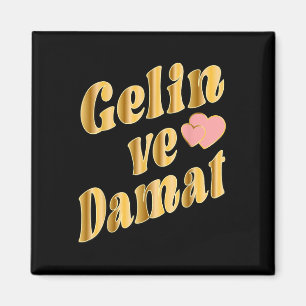 Turkish Bride Groom Wedding TÜrkiye Damat Gelin Magnet