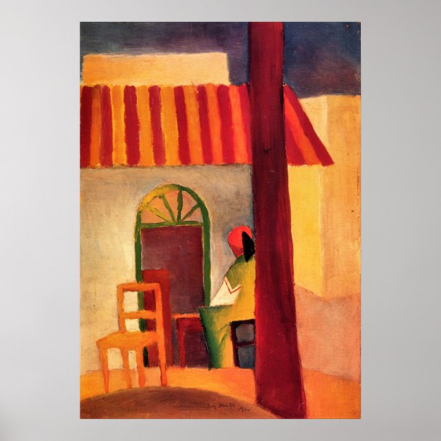 Turkish Cafe by August Macke Poster (Front)