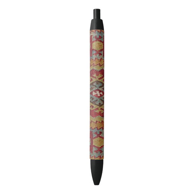 TURKISH CARPET BLACK INK PEN (Front Vertical)