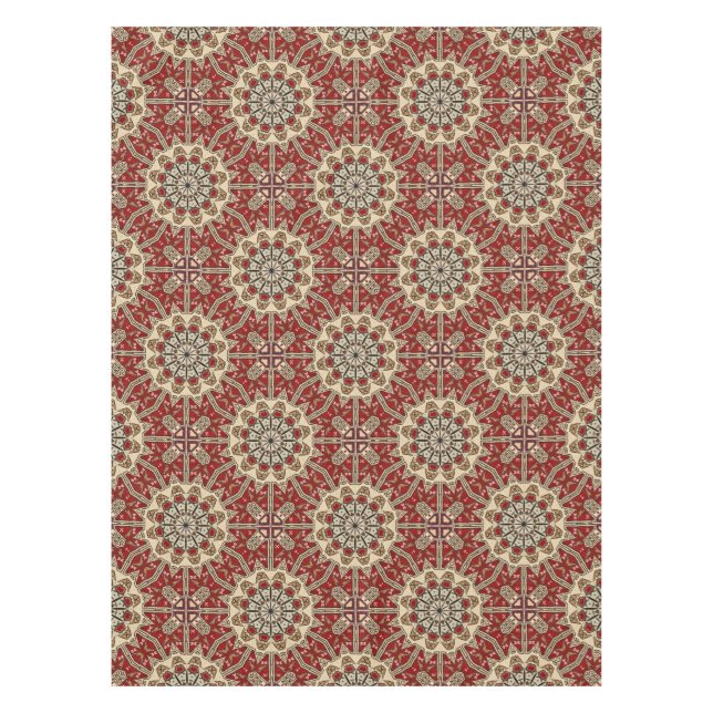 Turkish carpet kaleidoscope tablecloth (Front)