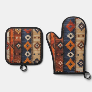 Turkish Carpet Oven Mitt & Pot Holder Set