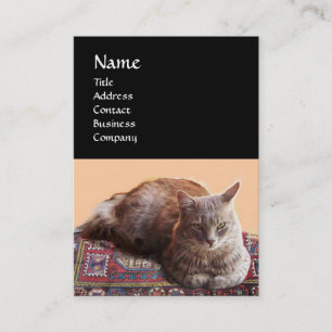 TURKISH CAT IN TRANSCENDENTAL MEDITATION BUSINESS CARD