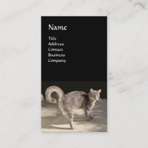 TURKISH CAT MONOGRAM BUSINESS CARD