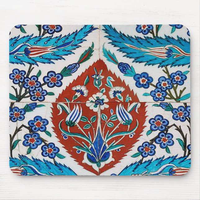 Turkish Ceramic Floral Mouse Mat (Front)