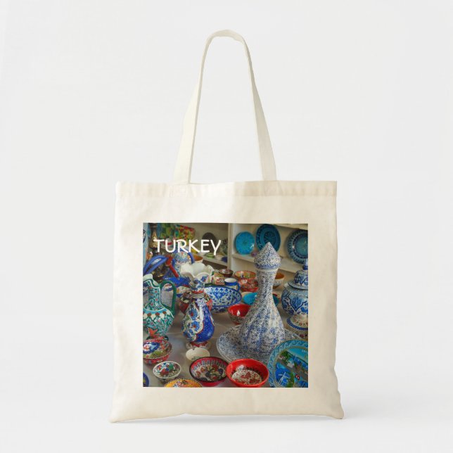 Turkish Ceramics Tote Bag (Front)