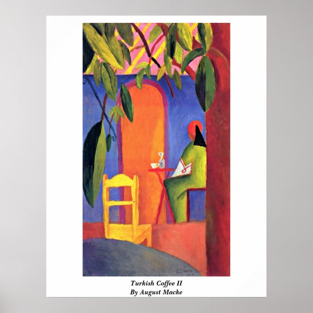 Turkish Coffee (Ii) By August Macke Poster (Front)