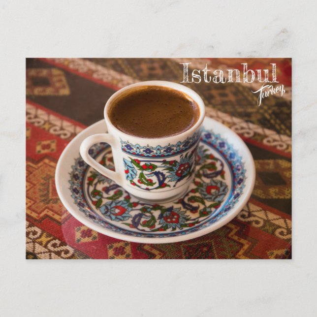 Turkish Coffee in Istanbul, Turkey Postcard (Front)