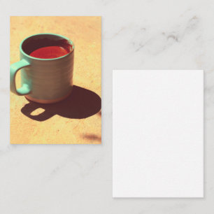 Turkish Coffee Rich Foam Mug Cup Enclosure Card