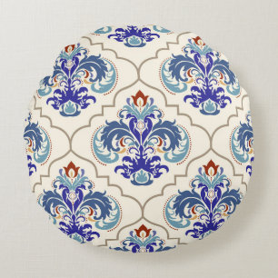 Turkish Colourful Pattern: Endless Beauty. Round Cushion