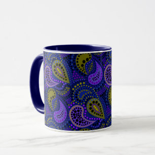Turkish cucumbers abstract polka dot pattern  mug