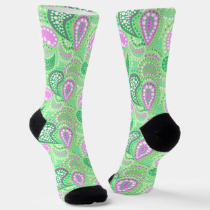 Turkish cucumbers abstract polka dot pattern  socks