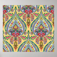 Turkish decorative seamless pattern. Vintage Islam