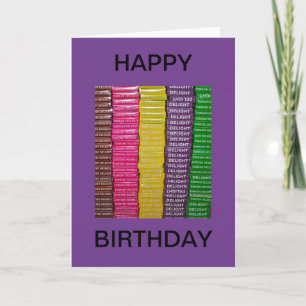 Turkish Delight Boxes Happy Birthday Card