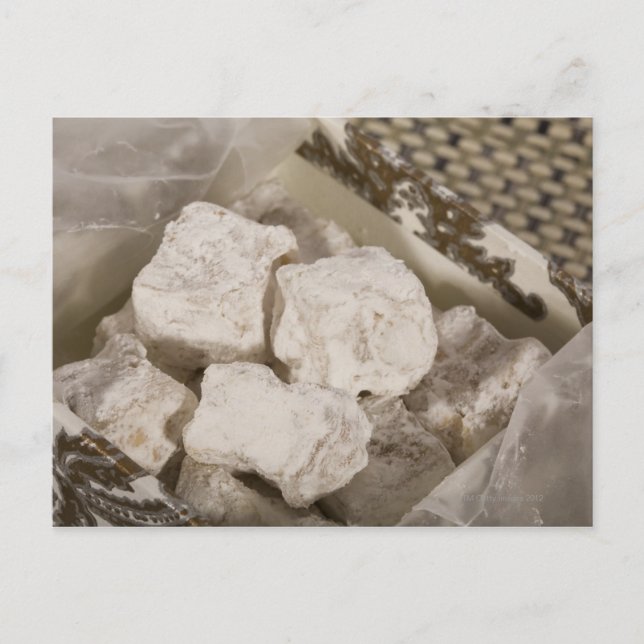 Turkish Delight (locum) is a sweet candy from Ista Postcard (Front)