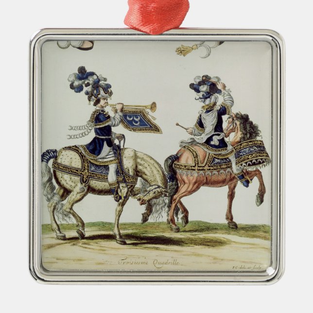 Turkish Drummer and Trumpeter Metal Tree Decoration (Front)