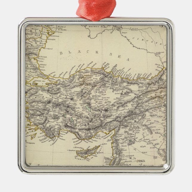 Turkish Empire, Greece Metal Tree Decoration (Front)