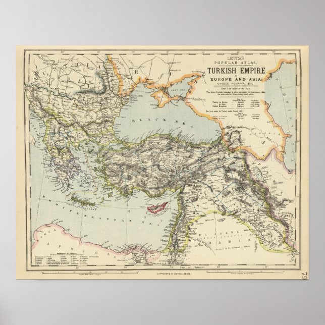 Turkish Empire, Greece, Romania Poster (Front)