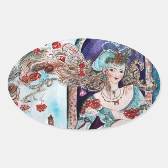 TURKISH FAIRY TAIL OVAL STICKER (Front)