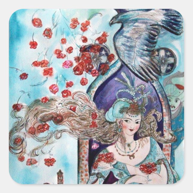 TURKISH FAIRY TAIL SQUARE STICKER (Front)