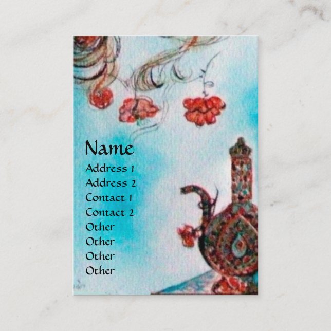 TURKISH FAIRY TALE Oriental Beauty,Fashion,Jewelle Business Card (Front)