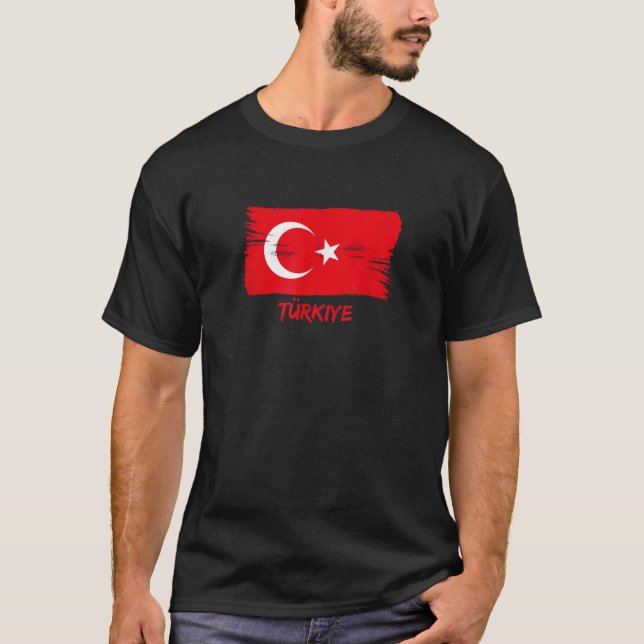 Turkish Fan Flag Turkey  T-Shirt (Front)