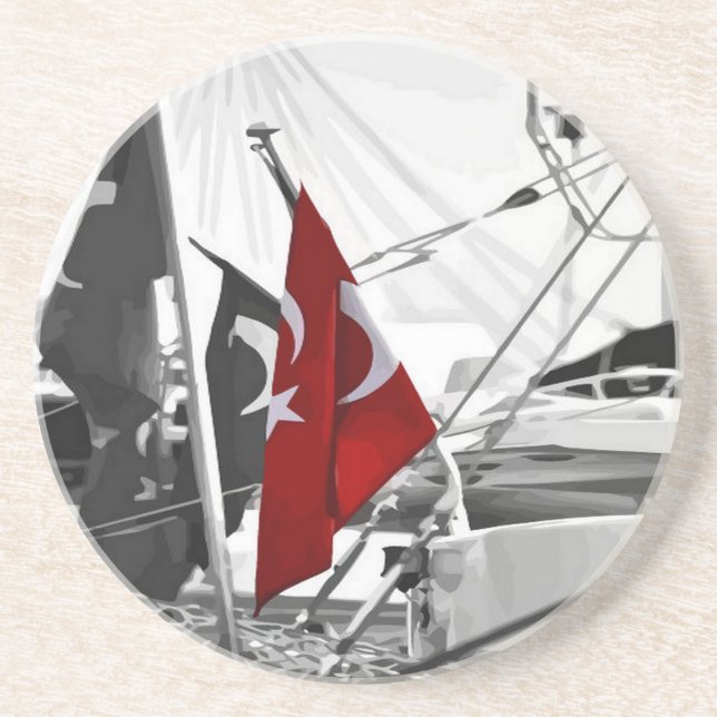 Turkish Flag - Al Sancak Coaster (Front)